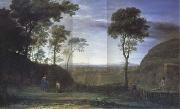 Claude Lorrain Landscape with Christ and the Magdalen (mk17) oil painting on canvas